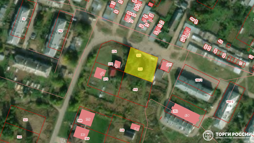 Общая долевая собственность, (1/4 доля в праве) на земельный участок площадью 1414 кв. м, вид разреш