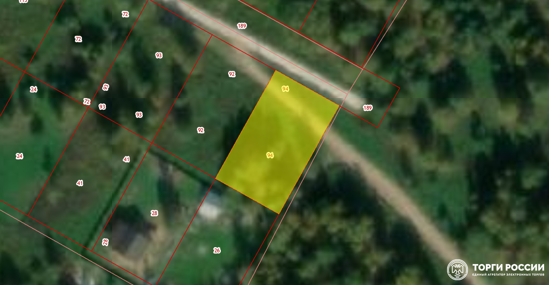 Общая долевая собственность, (212/1061 доля в праве) на земельный участок площадью 1061 кв. м, вид р