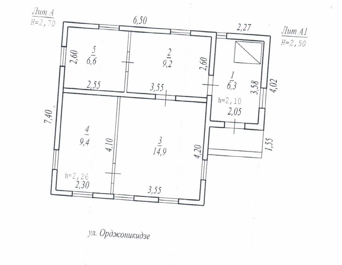 Объект индивидуального жилищного строительства, общей площадью 46,4 кв.м, к/н 54:32:010149:33, земел