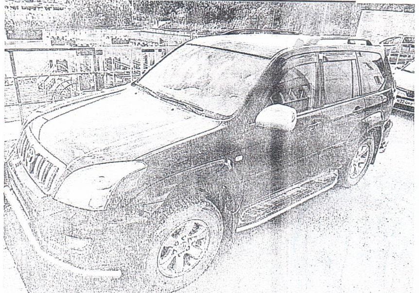 Легковой автомобиль – Тойота Ланд Крузер 120, г.в. 2008, г/н Е020КО54, (VIN) JTEBU29J405146520.Место